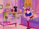 Screenshot from Sailor Moon episode 1