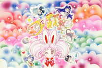Title page art for Pretty Guardian Sailor Moon short story Chibiusa's Picture Diary Chapter 1
