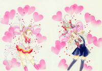 Title page art for Pretty Guardian Sailor Moon short story Chibiusa's Picture Diary Chapter 3